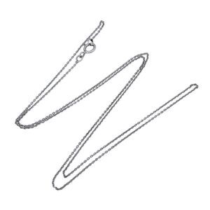 Vintage Sterling Silver 925 0.9mm Cable Chain Necklace 18"